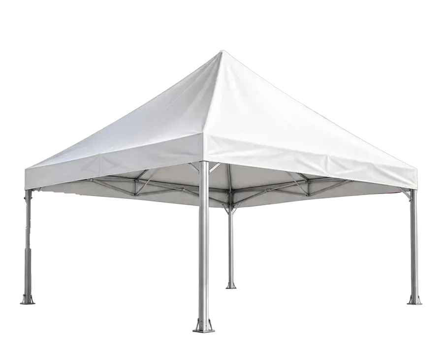 Tenda piramidal: Modular, cobre de um ponto a grandes áreas.
